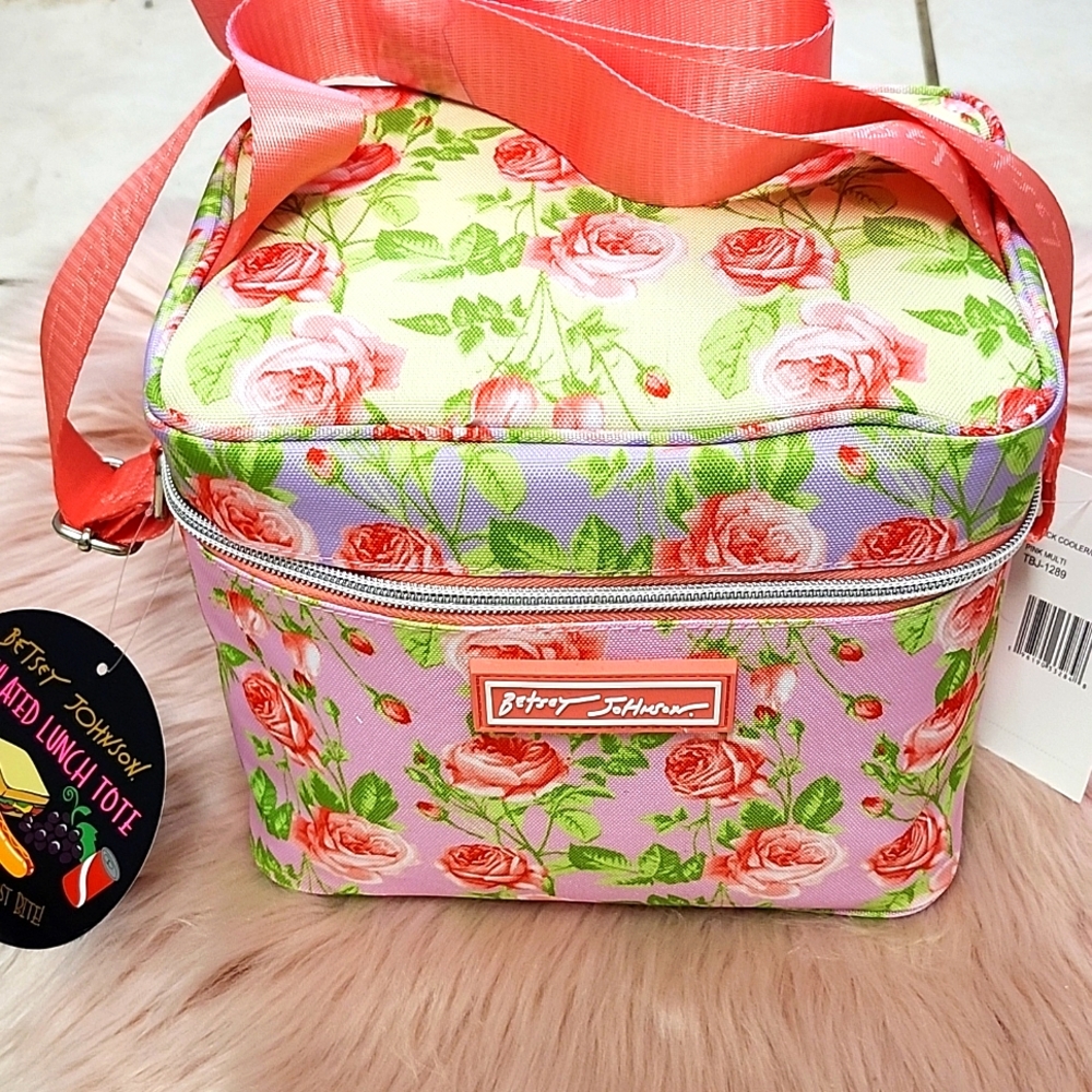Brand New BETSEY JOHNSON Insulated Lunch Tote/6PK Cooler